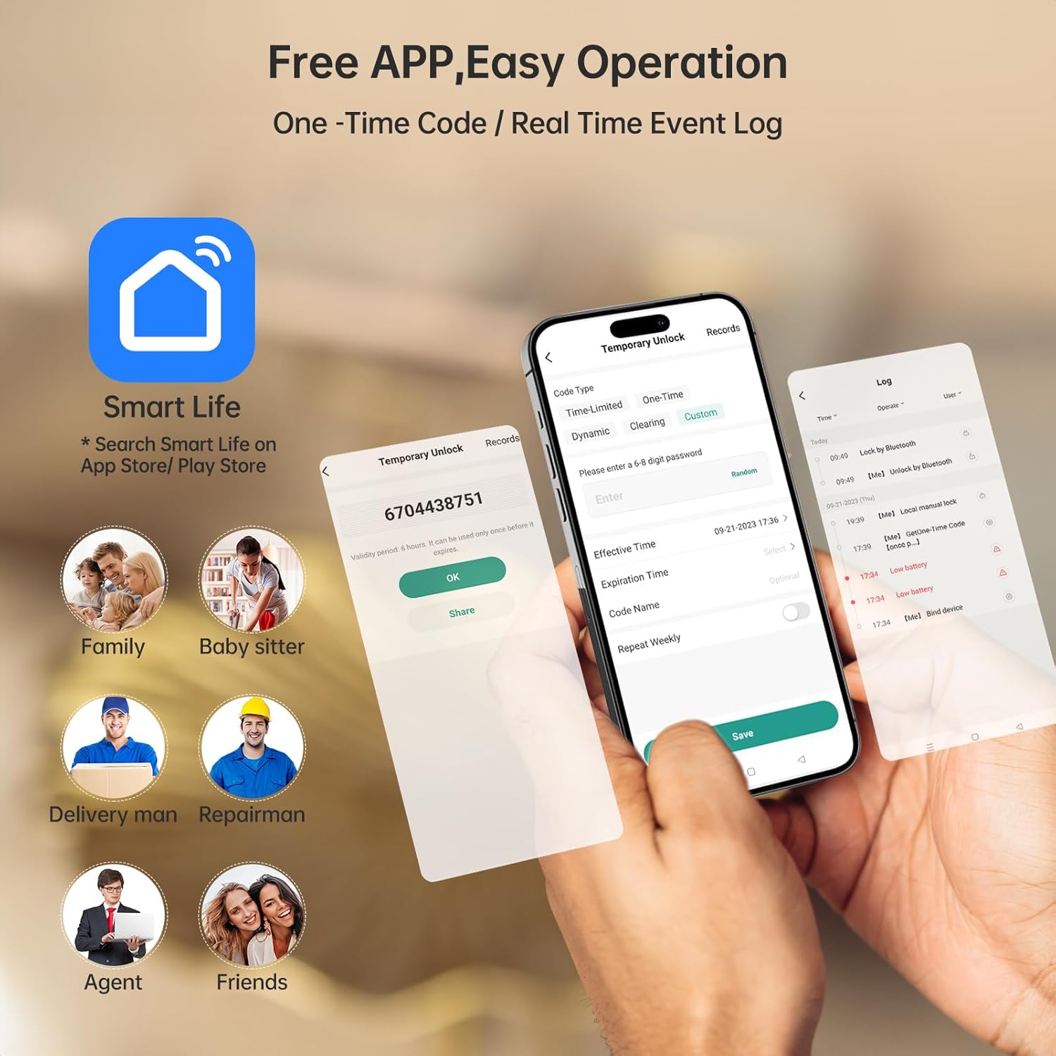 Smart Locks WiFi Deadbolt: SMONET Fingerprint Front Door Lock Keyless Entry with Keypad Electronic Digital Deadbolt Alexa Gateway Remote Control, Bluetooth APP KeyFob Code Auto-Lock for Home, Black